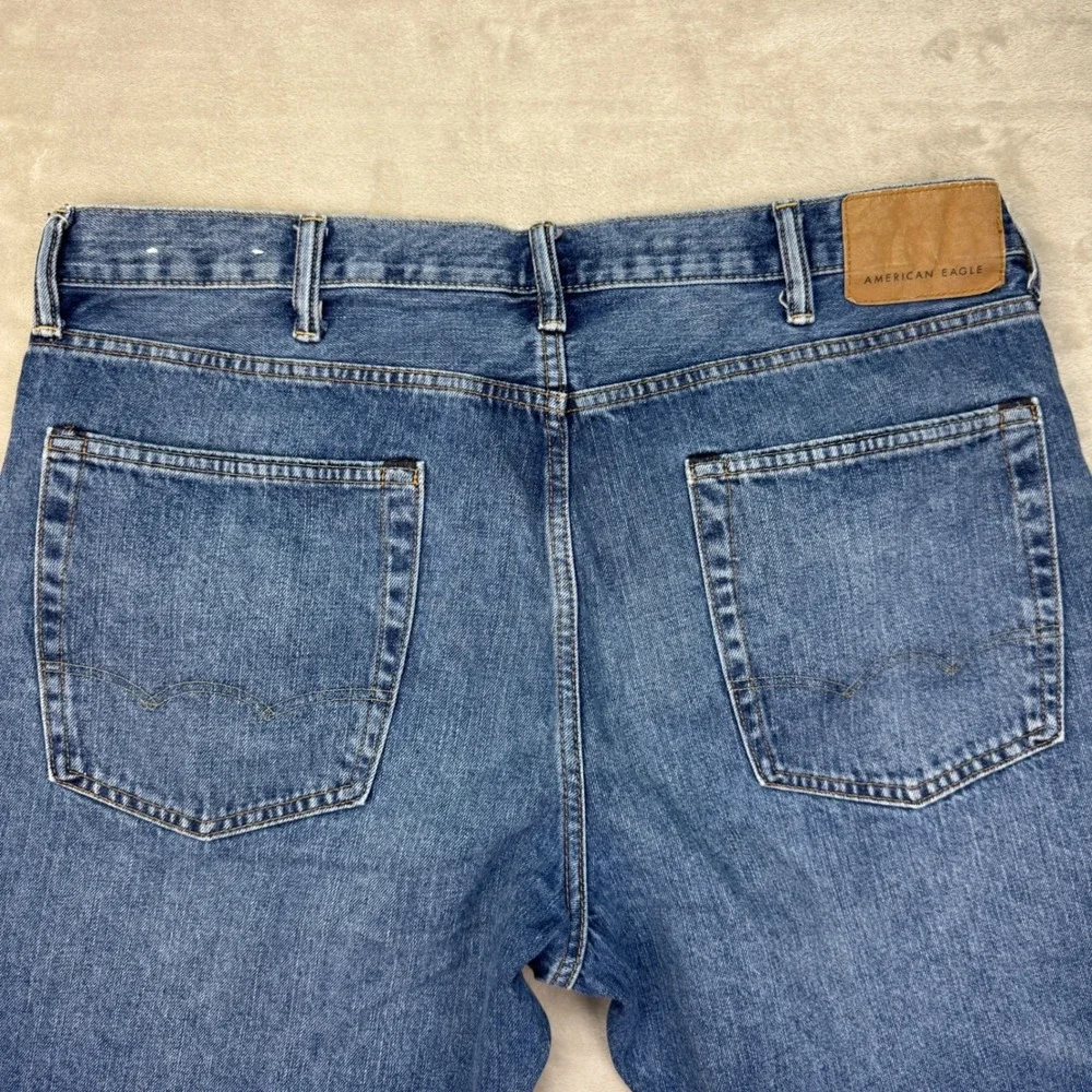 American Eagle‎ Bootcut Jeans Mens 38x30  Blue Y2K Vintage Faded Wash